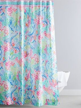 Lilly Pulitzer Mermaid Cove Shower Curtain